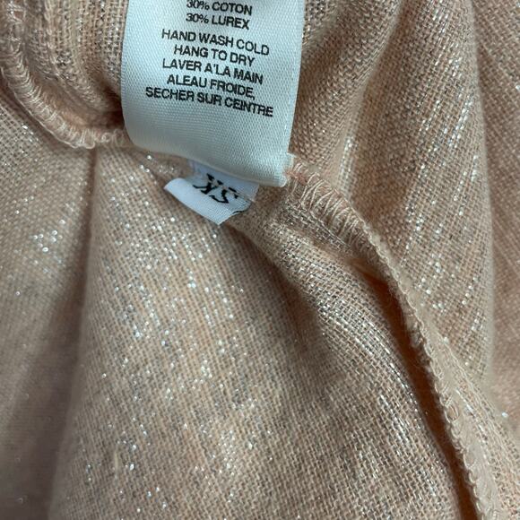 Amadi Kaye Linen Blend Metallic Oversized Unstructured Blazer Jacket Anthro XS - Picture 14 of 15